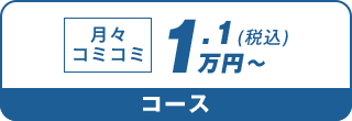 月々コミコミ1.1万円～（税込）コース